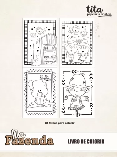 Na Fazenda – Livro de Colorir (Tita)