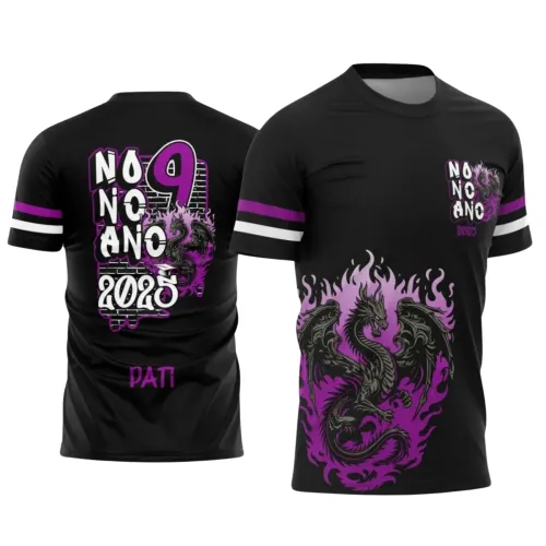 Nono Ano 2025 – Camiseta Escolar com Estilo Dragão
