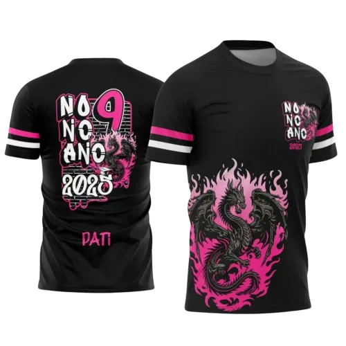 Nono Ano 2025 – Camiseta Escolar com Estilo Dragão