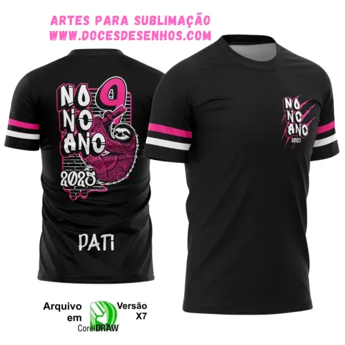 Nono Ano Bicho Preguiça: Estampa Camiseta Escolar 2025 Nono Ano Bicho Preguiça: Estampa Camiseta Escolar 2025