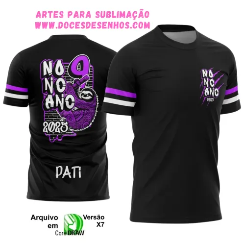 Nono Ano Bicho Preguiça: Estampa Camiseta Escolar 2025 Nono Ano Bicho Preguiça: Estampa Camiseta Escolar 2025