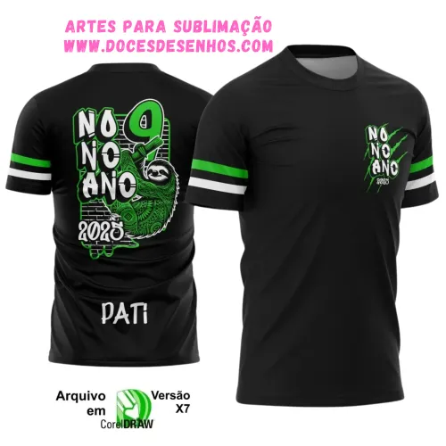 Nono Ano Bicho Preguiça: Estampa Camiseta Escolar 2025 Nono Ano Bicho Preguiça: Estampa Camiseta Escolar 2025