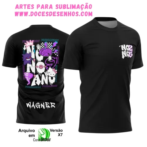 Nono Ano Gengar – Estampa Vetor para Camiseta Escolar Nono Ano Gengar – Estampa Vetor para Camiseta Escolar