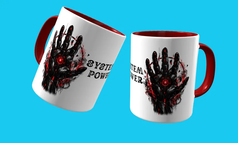 Caneca com visual marcante para fãs de games e cultura geek, trazendo um logo estiloso e uma estampa gamer dark impressionante e cheia de atitude estampada