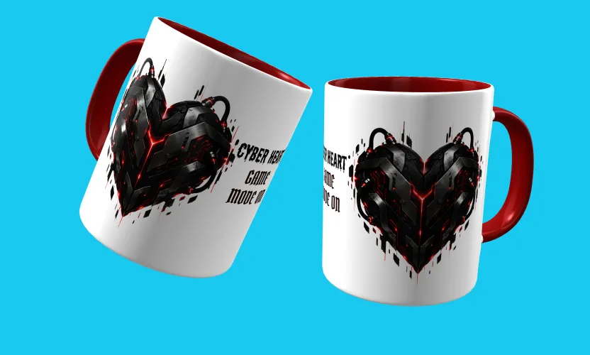 Caneca com visual marcante para fãs de games e cultura geek, trazendo um logo estiloso e uma estampa gamer dark impressionante e cheia de atitude estampada