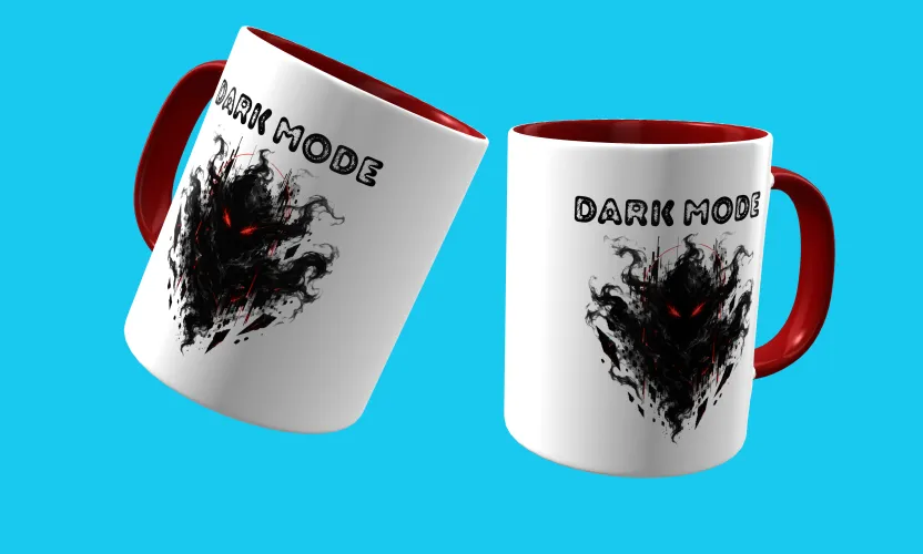 Caneca com visual marcante para fãs de games e cultura geek, trazendo um logo estiloso e uma estampa gamer dark impressionante e cheia de atitude estampada
