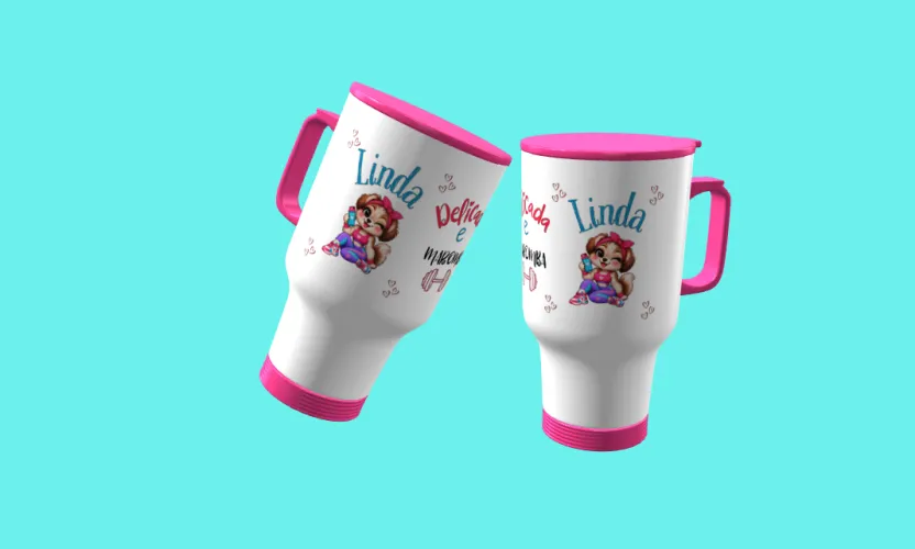 Camisa e caneca estilosa com animais fitness cute