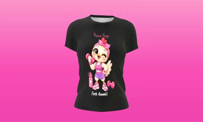 Camisa e caneca estilosa com animais fitness cute