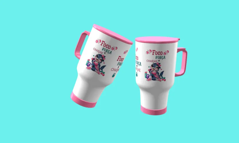 Camisa e caneca estilosa com animais fitness cute