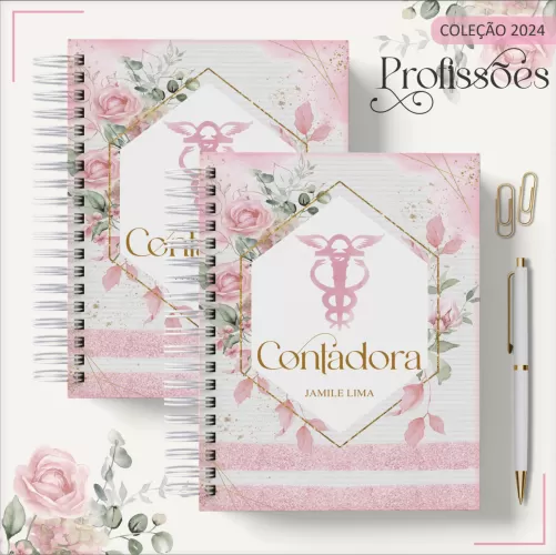 Pack Profissões 2024 Feminina (Encadernação) – Contadora – Lina