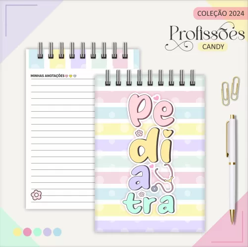 Pack Profissões 2024 Feminina (Encadernação) – Pediatra – Lina
