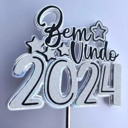 Pacote Topos de Ano Novo 2024 – Toppers