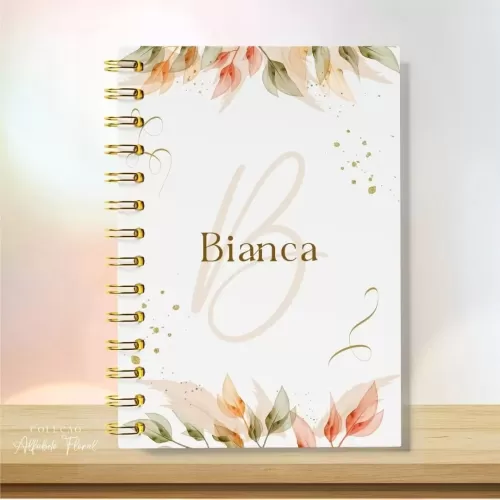 Pacote de Artes Exclusivas | Agenda Alfabeto Floral V24 – Vintage