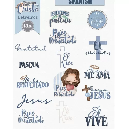 Páscoa com Cristo – Combo Ilustrações e Papéis – Tita