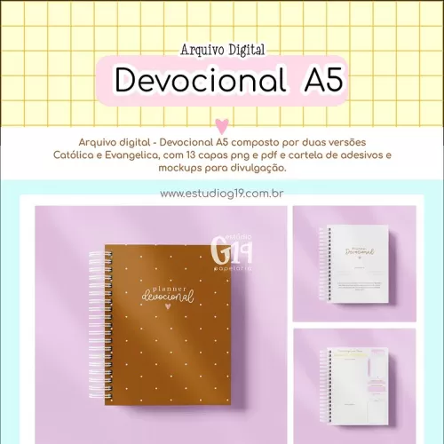 Planner Devocional A5 – (Studio G19)