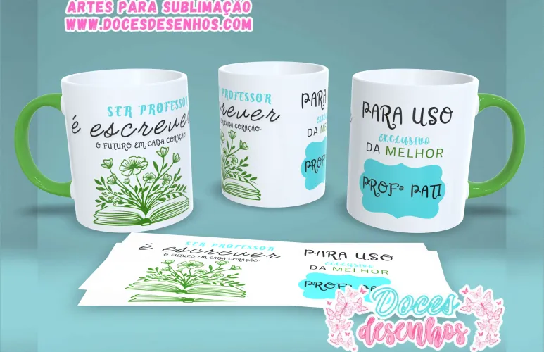 Professores JPG PNG caneca – Arquivo Sublimação Exclusivo