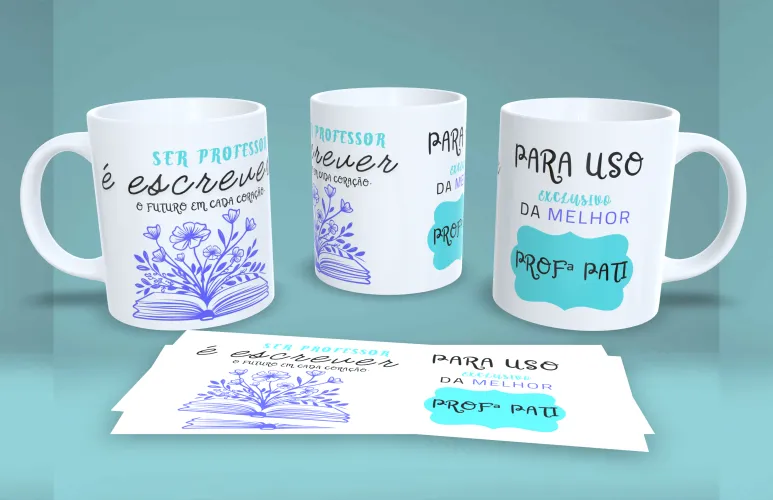 Professores JPG PNG caneca – Arquivo Sublimação Exclusivo