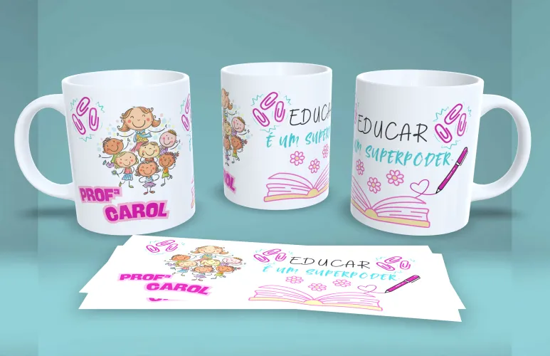 Professores JPG PNG caneca – Arquivo Sublimação Exclusivo