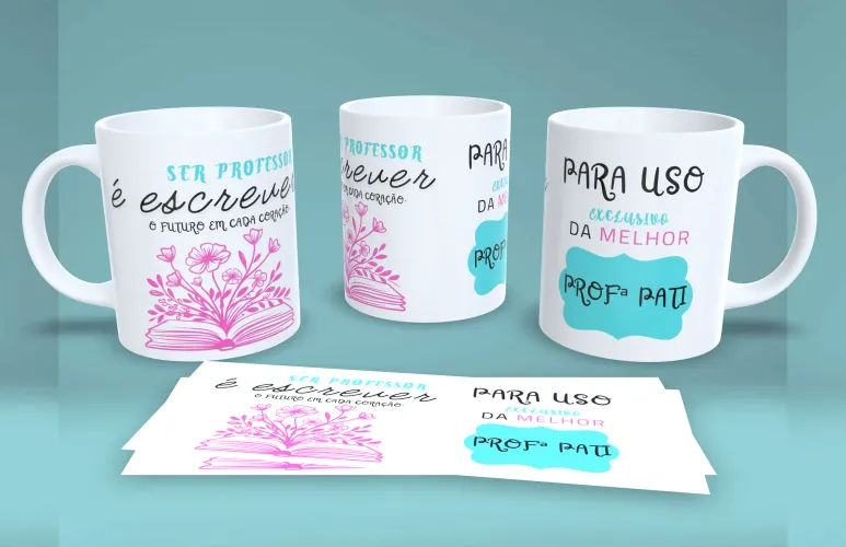 Professores JPG PNG caneca – Arquivo Sublimação Exclusivo