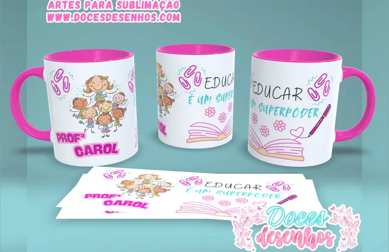 Professores JPG PNG caneca – Arquivo Sublimação Exclusivo