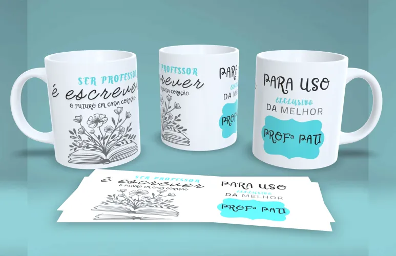 Professores JPG PNG caneca – Arquivo Sublimação Exclusivo