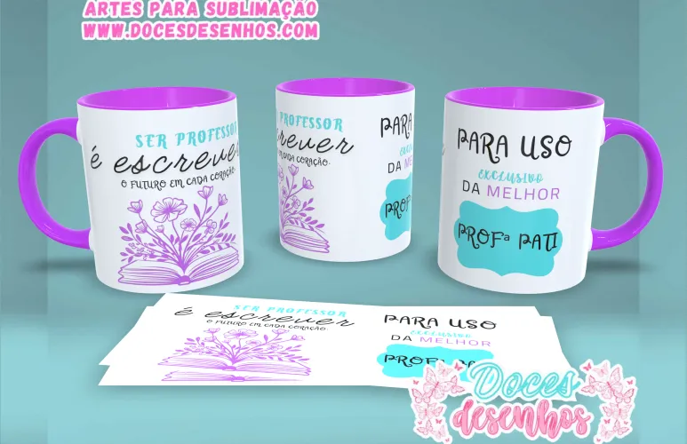 Professores JPG PNG caneca – Arquivo Sublimação Exclusivo