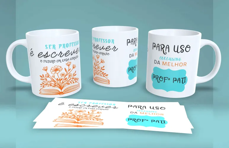 Professores JPG PNG caneca – Arquivo Sublimação Exclusivo