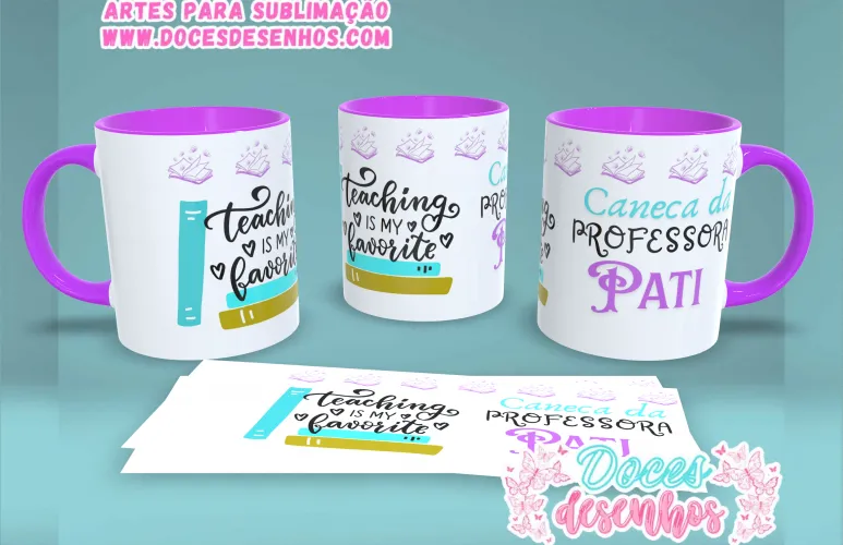 Professores JPG PNG caneca – Arquivo Sublimação Exclusivo