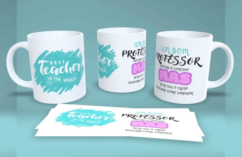 Professores JPG PNG caneca – Arquivo Sublimação Exclusivo