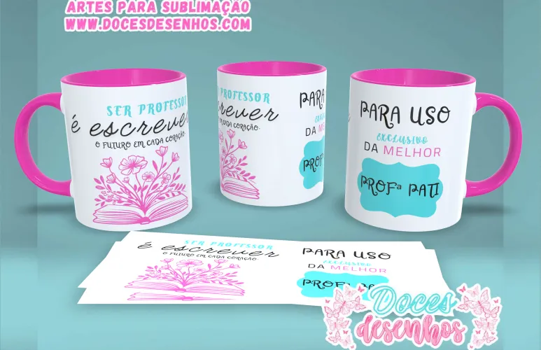 Professores JPG PNG caneca – Arquivo Sublimação Exclusivo