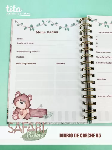 Safari & Floresta Baby – Combo Encadernação – Tita