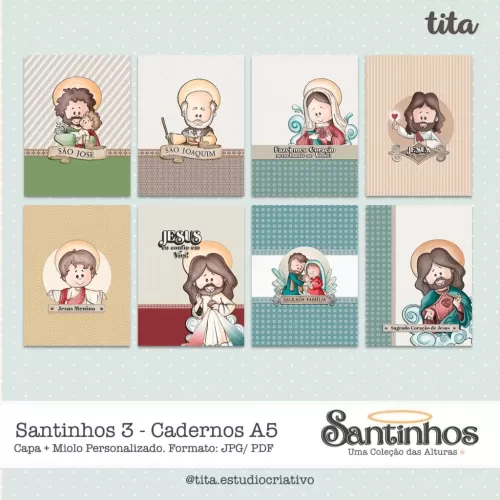 Santinhos 3 – Cadernos A5 (Tita)