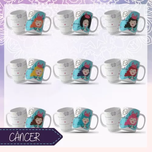Signos Mulher Perfil  Canecas– Coletiva Signos