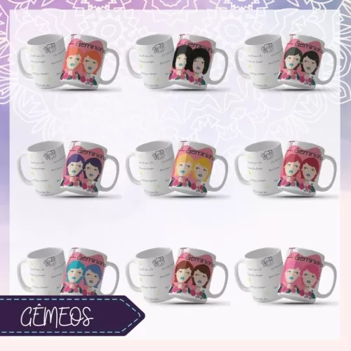 Signos Mulher Perfil  Canecas– Coletiva Signos