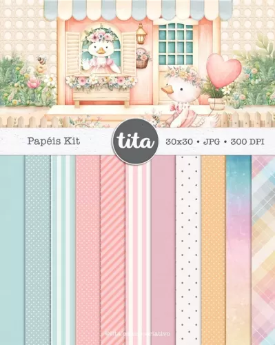 Spring Time – Como Ilustrações e Papéis (Tita)
