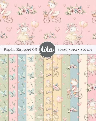 Spring Time – Como Ilustrações e Papéis (Tita)