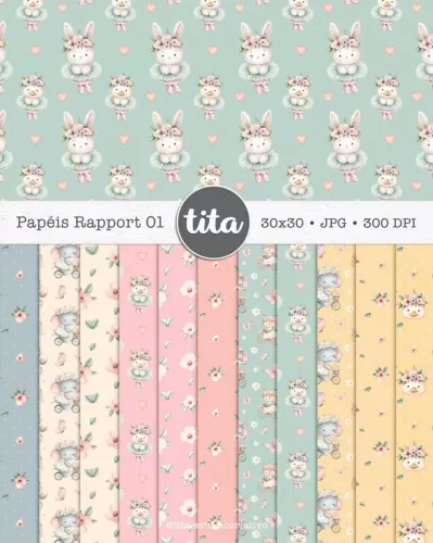 Spring Time – Como Ilustrações e Papéis (Tita)