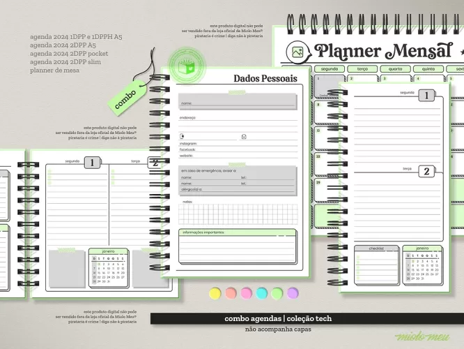 Tech | Combo Agendas | 2024 – Miolo Meu