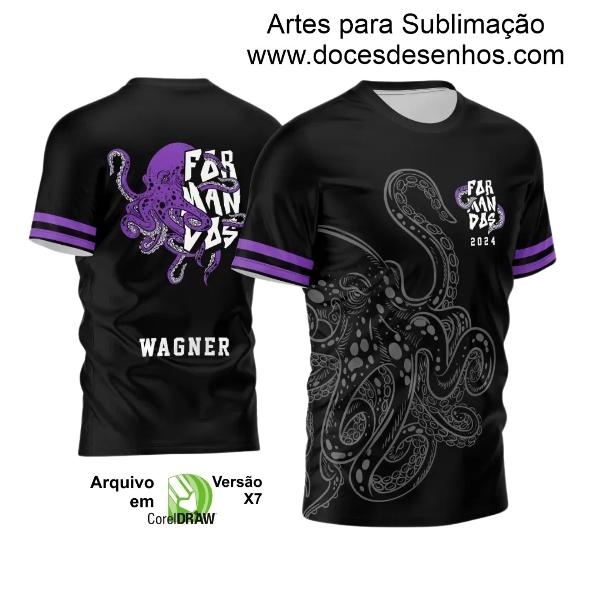 Template Camisa Formandos 2024 Polvo Roxo