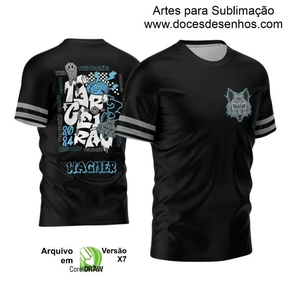 Template Camisa Formandos 2024 Terceirão Lobo Cinza
