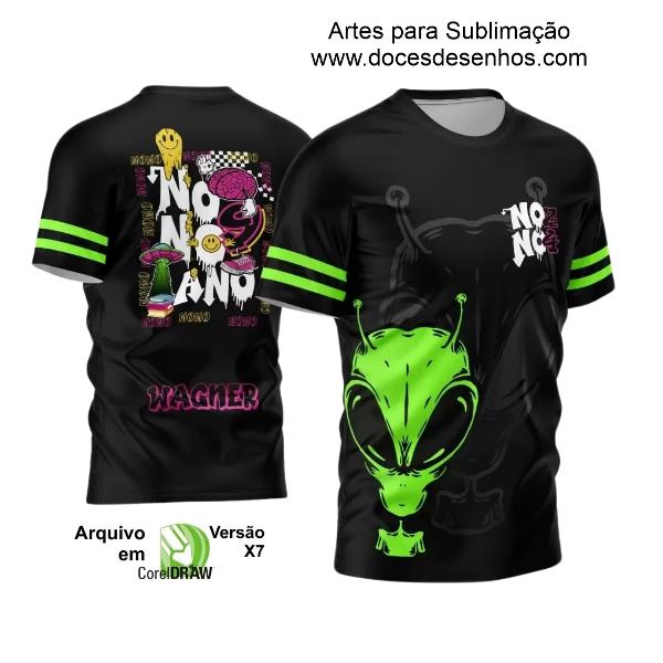 Template Camisa Nono Ano 2024 Alien