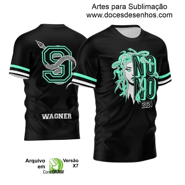 Template Camisa Nono Ano 2024 Medusa Verde