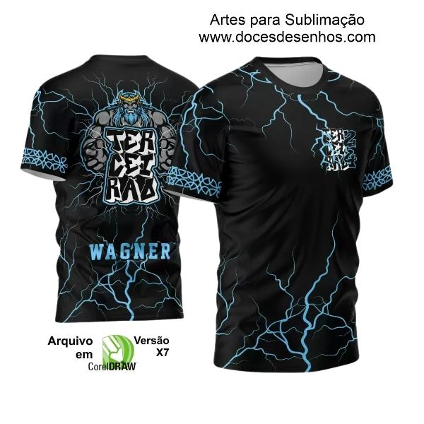 Template Camisa Preta Terceirão 2024 Zeus Furioso