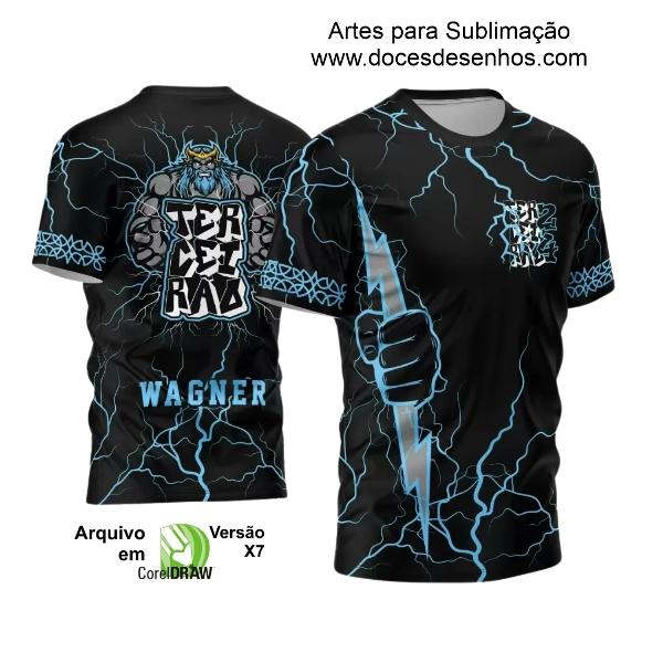 Template Camisa Preta Terceirão 2024 Zeus Raios