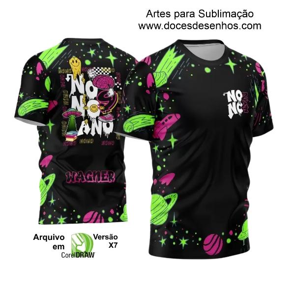 Template Camisa Preta e Verde Nono Ano 2024 Alien