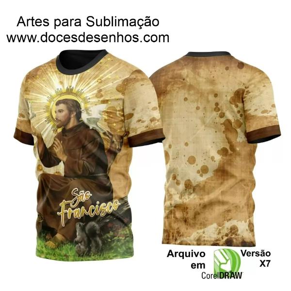 Template Camisa Religião - São Francisco de Assis 