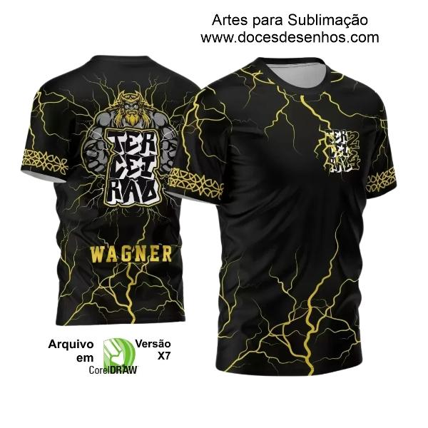 Template Camisa  Terceirão 2024  Zeus Furioso e Raios Amarelos 
