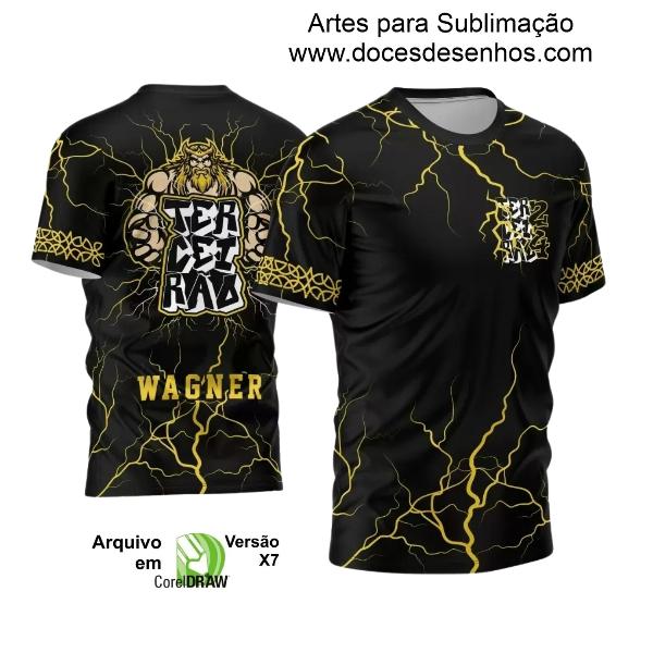 Template Camisa Terceirão 2024 Zeus Furioso e Raios Amarelos