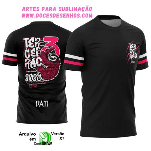 Terceirão Bicho Preguiça: Estampa Camiseta Escolar 2025 Terceirão Bicho Preguiça: Estampa Camiseta Escolar 2025