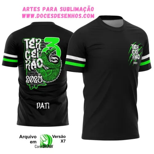 Terceirão Bicho Preguiça: Estampa Camiseta Escolar 2025 Terceirão Bicho Preguiça: Estampa Camiseta Escolar 2025